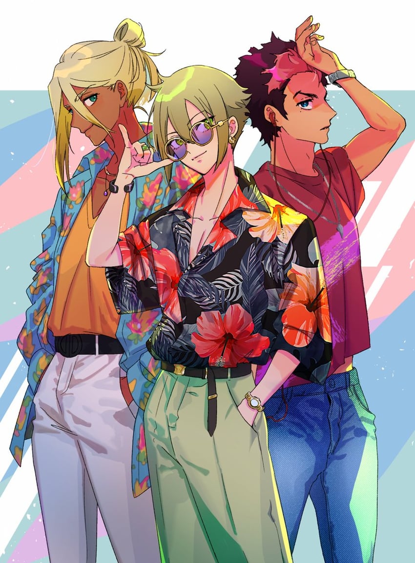 guel jeturk, elan ceres, and shaddiq zenelli (gundam and 1 more) drawn by akikoke