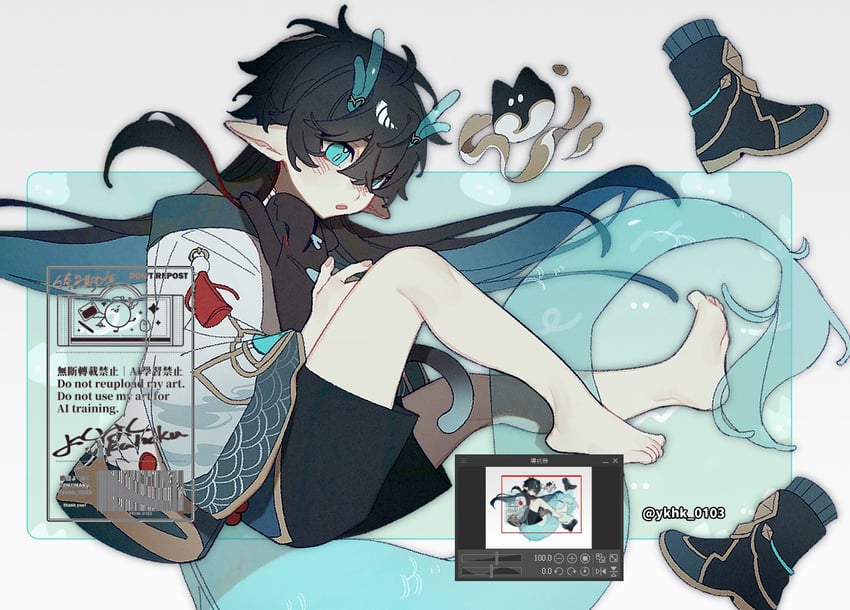 dan heng (honkai and 1 more) drawn by yokuhaku