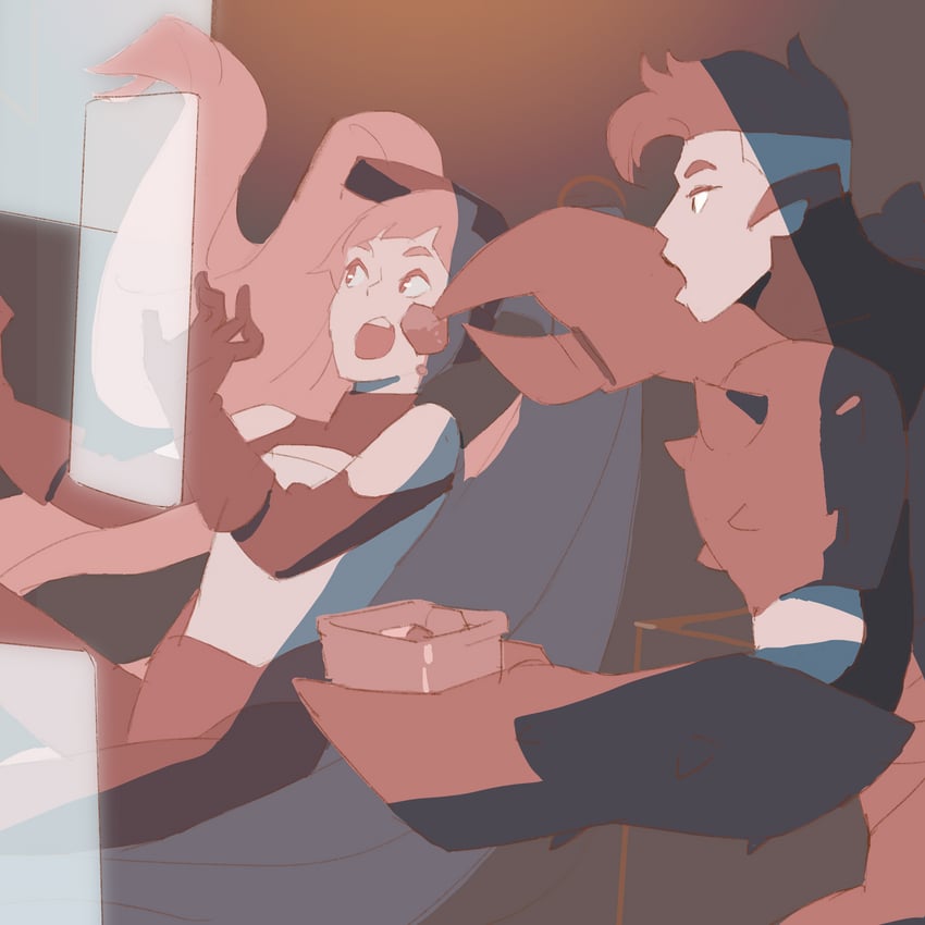 entrapta and scorpia (she-ra and the princesses of power) drawn by 55bata6rou