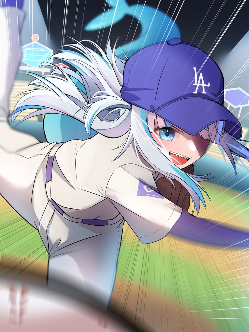 gawr gura (hololive and 2 more) drawn by kimura_mitsuki