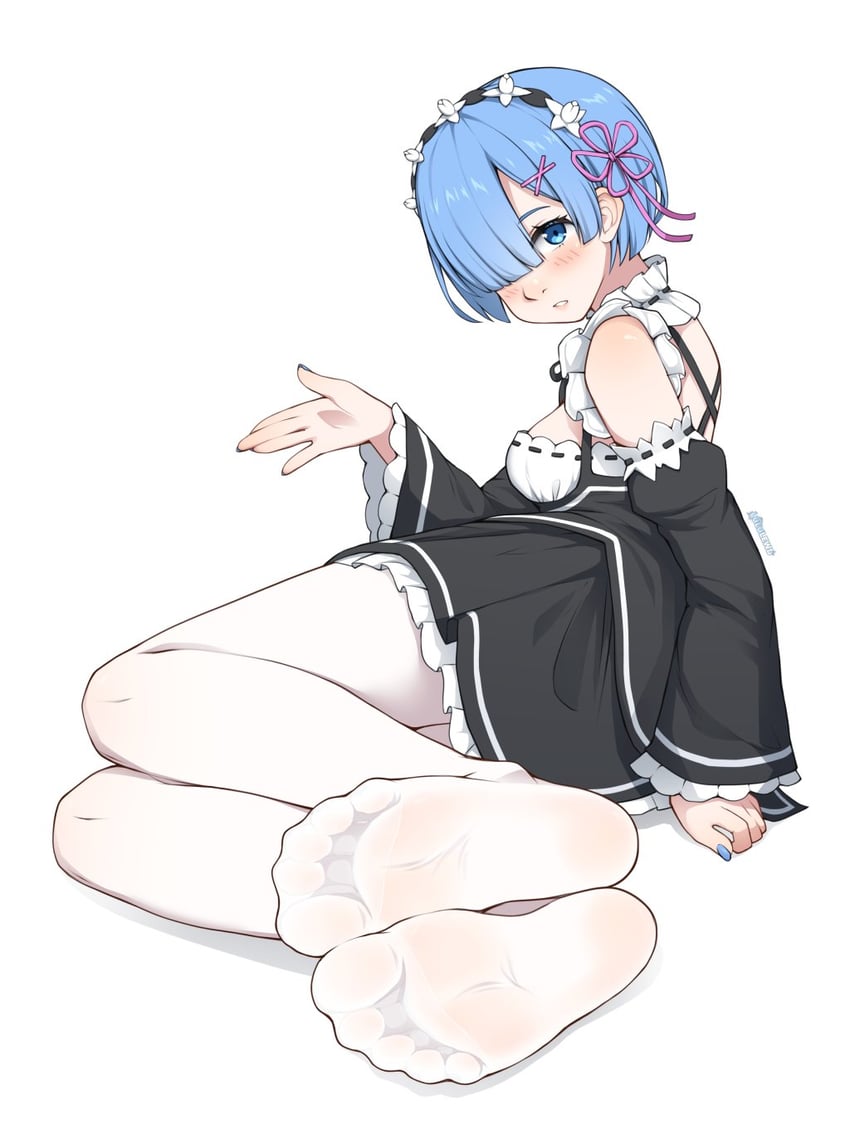 rem (re:zero kara hajimeru isekai seikatsu) drawn by lululewd