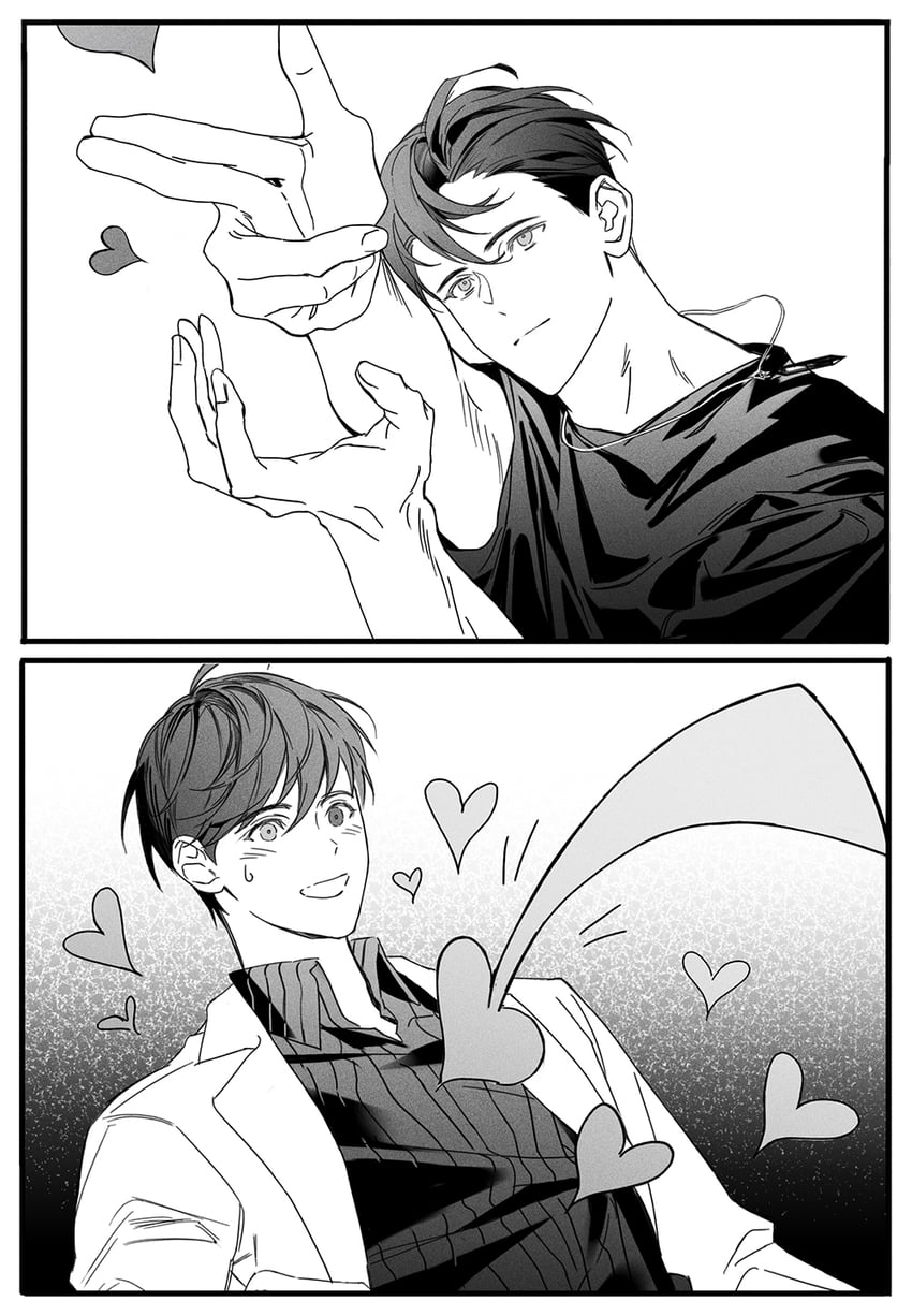 park moo-hyun and kim jaehee (summertime render and 1 more) drawn by h_nut