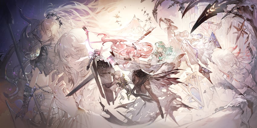 persicaria, antonina, croque, sol, eos, and 4 more (girls' frontline and 1 more) drawn by dalanxia