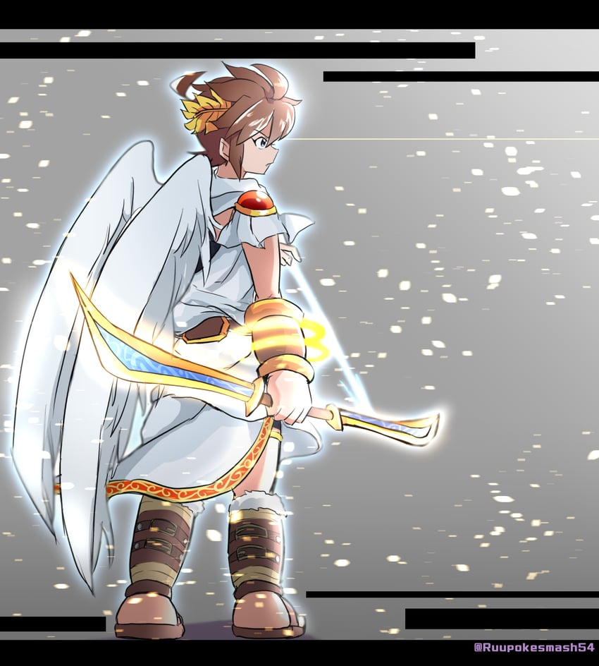 pit (kid icarus) drawn by rune_(ruupokesmash54)