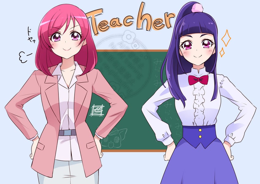 yumehara nozomi, izayoi liko, and coco (precure and 5 more) drawn by zero-theme