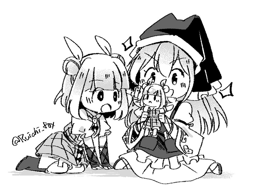 haniyasushin keiki and joutouguu mayumi (touhou) drawn by ruichi_fox