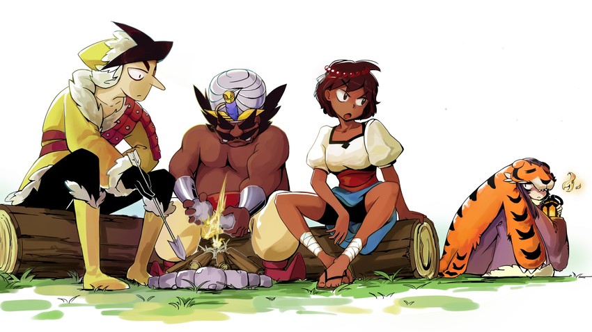ajna, razmi, tungar, and zebei (indivisible) drawn by sepiame