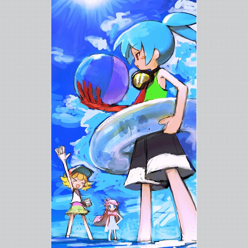 amitie, sig, and raffina (puyopuyo and 1 more) drawn by 2kumi_3