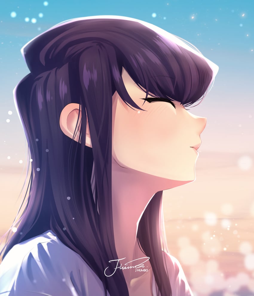 komi shouko (komi-san wa komyushou desu) drawn by j_humbo