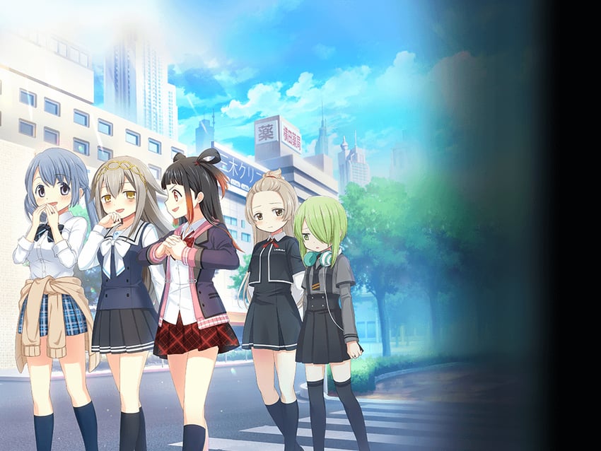 kureha yuna, ooba juri, kasane ao, miyabi shigure, and azumi hagumu (mahou shoujo madoka magica and 1 more)