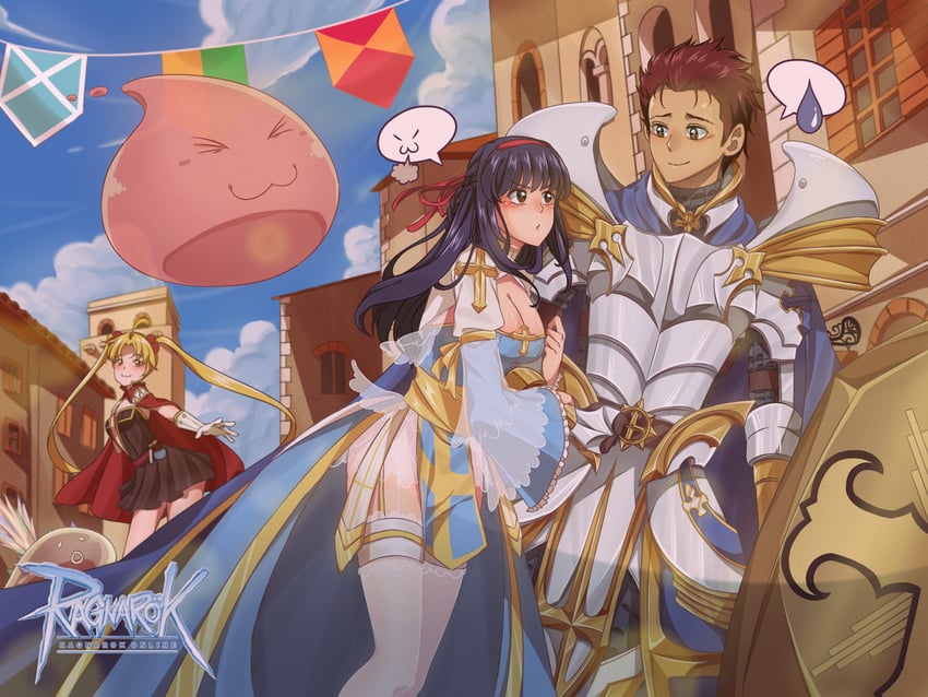 arch bishop, poring, creator, royal guard, vanilmirth, and 3 more (ragnarok online and 1 more) drawn by kaiiruuu