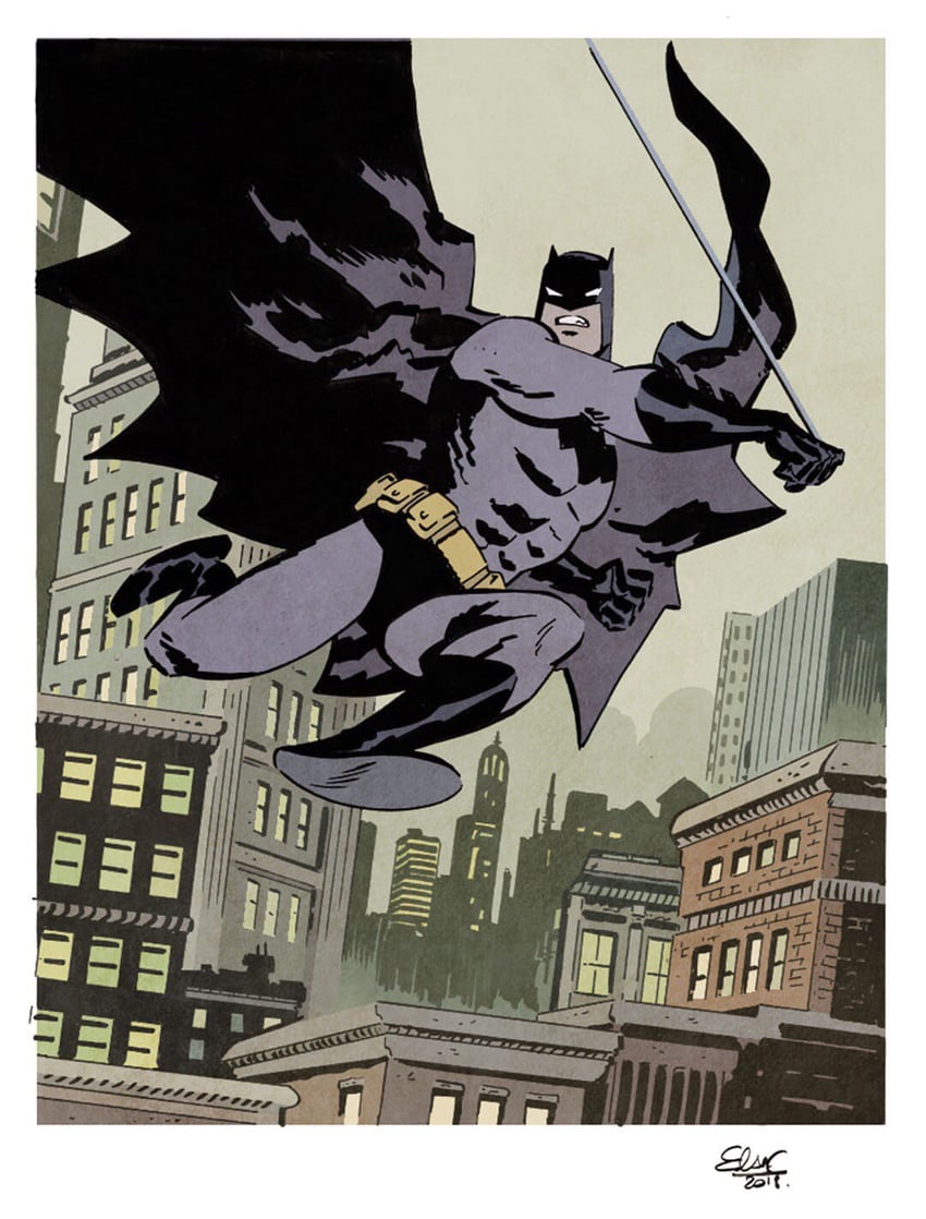 batman and bruce wayne (dc comics and 1 more) drawn by e_charretier