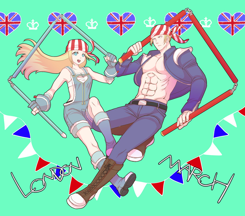 billy kane and lilly kane (the king of fighters and 1 more) drawn by yk_(waikeee)