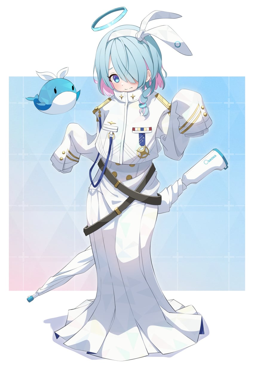 arona and general student council president (blue archive) drawn by shijima_(shijima_tc)