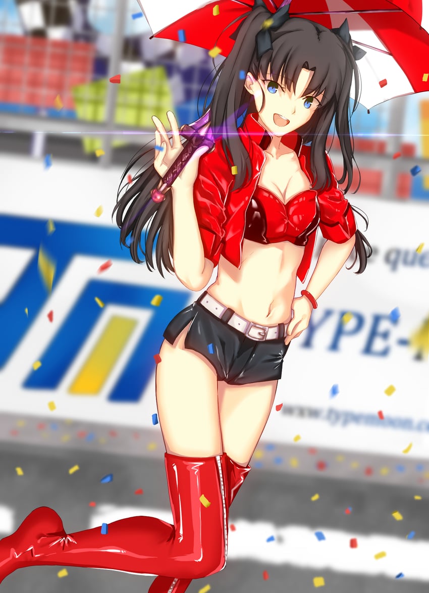 tohsaka rin (fate and 1 more) drawn by iro_(sekaixiro)