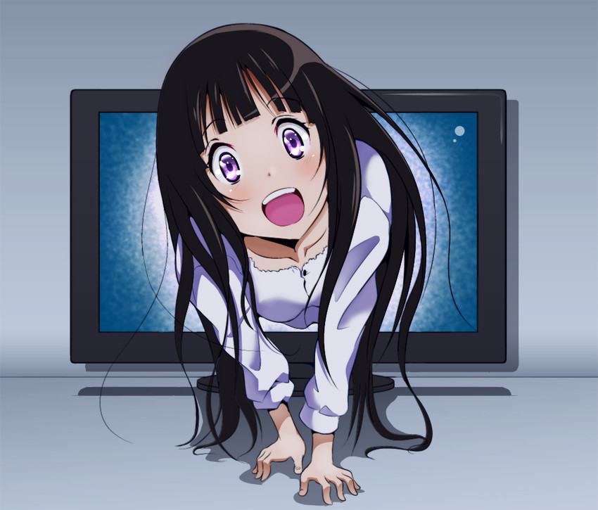 chitanda eru and yamamura sadako (hyouka and 1 more) drawn by kawamura_river