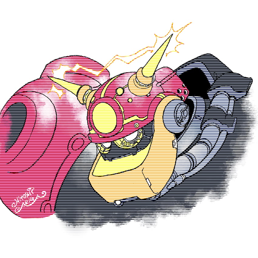 gamma (mega man and 2 more) drawn by ariga_hitoshi