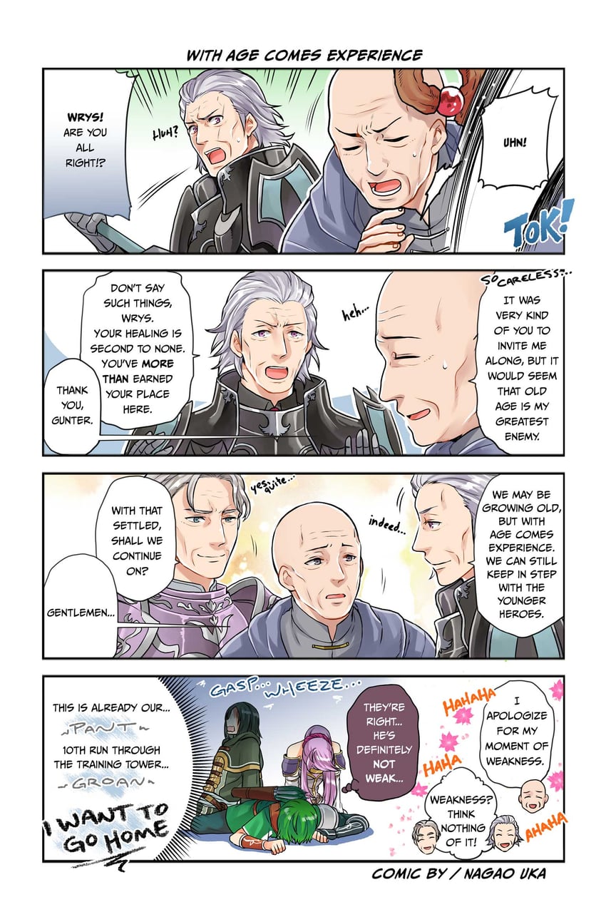 soren, tailtiu, gordin, gunter, wrys, and 1 more (fire emblem and 5 more) drawn by nagao_uka