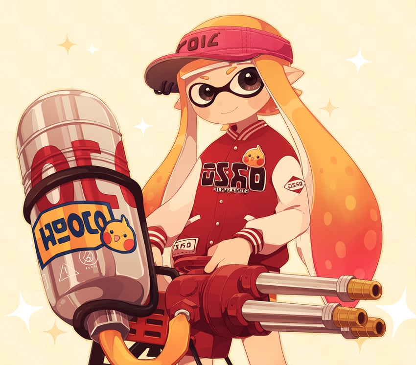 inkling player character and inkling girl (splatoon) drawn by ma-to