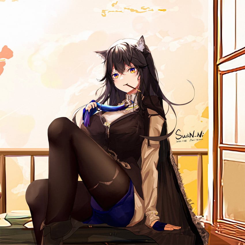 texas and texas the omertosa (arknights) drawn by loriva
