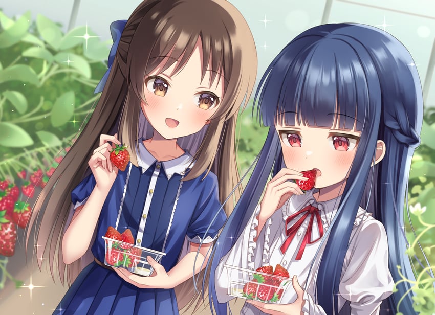 tachibana arisu and sajo yukimi (idolmaster and 2 more) drawn by hibiki_tohru