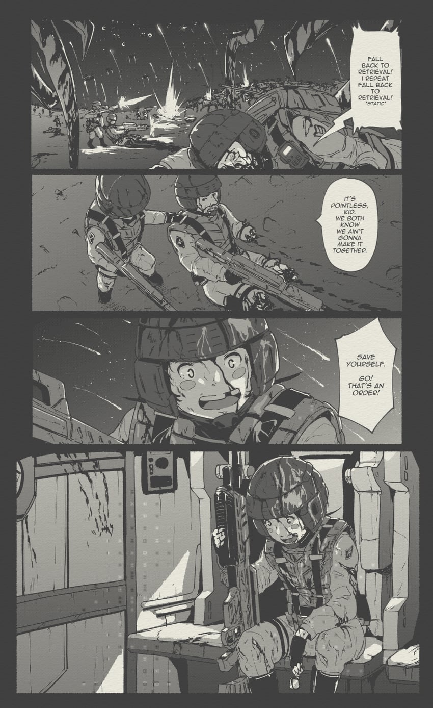 mobile infantry, holly, and arachnid (original and 1 more) drawn by tyrone
