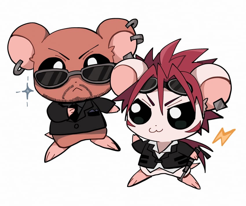 reno and rude (final fantasy and 2 more) drawn by ttnoooo