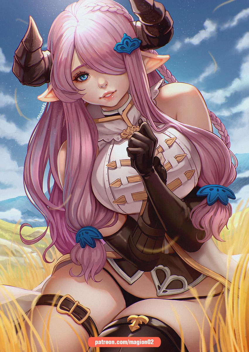narmaya (granblue fantasy) drawn by magion02