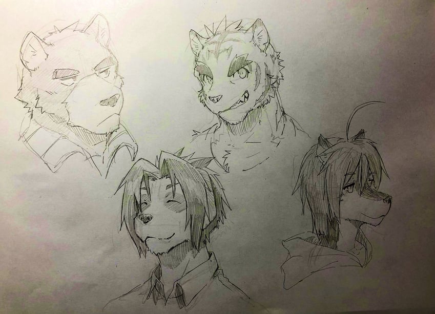 torahiko oshima, juuichi mikazuki, kyouji takahara, and nanafuse (morenatsu) drawn by indeigo15