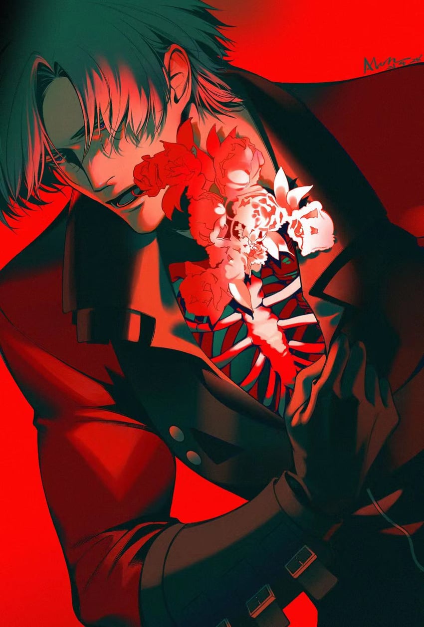 dante (devil may cry and 1 more) drawn by alcnnuo
