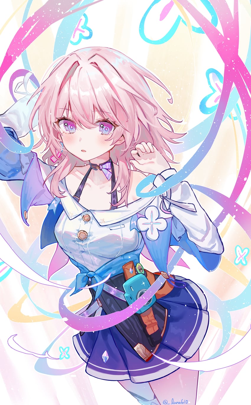 march 7th (honkai and 1 more) drawn by luna_(luna610)