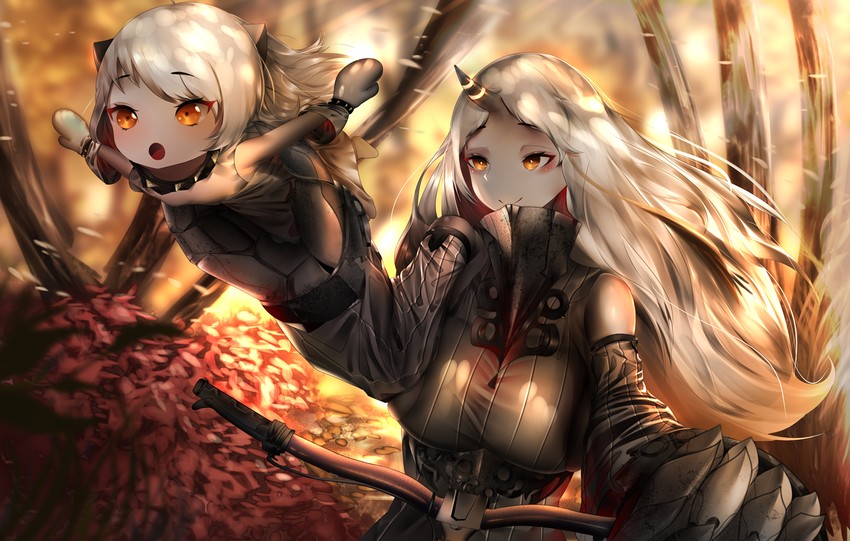 northern ocean princess and seaport princess (kantai collection) drawn by gdat