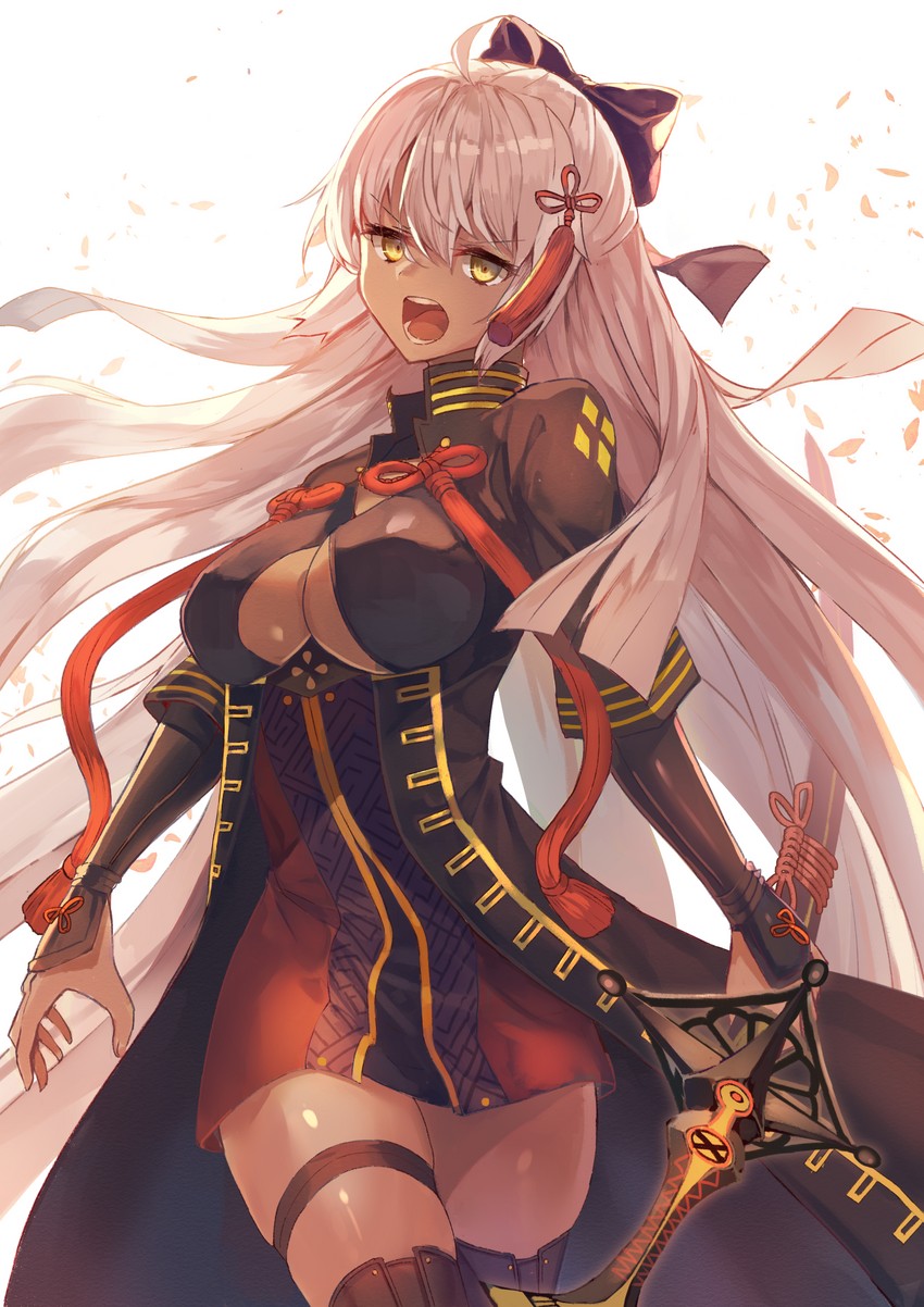 okita souji and okita souji alter (fate and 1 more) drawn by hopepe