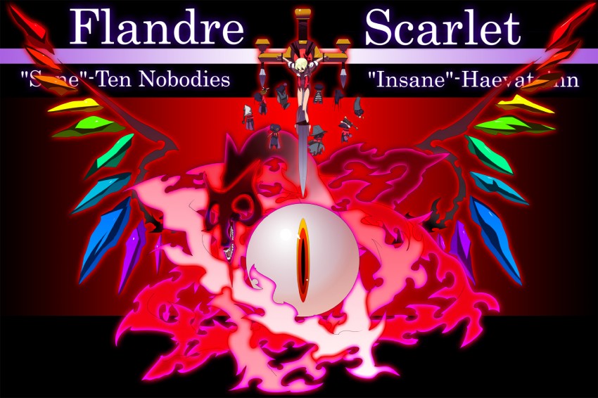 flandre scarlet (touhou and 1 more) drawn by tsuru_(clainman)