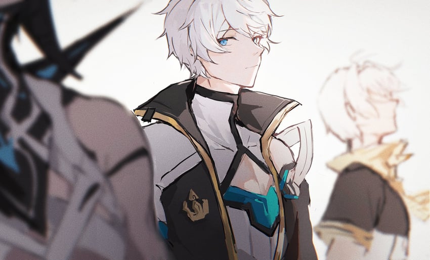 kevin kaslana (honkai and 1 more) drawn by dou_g_(douglasiai413)
