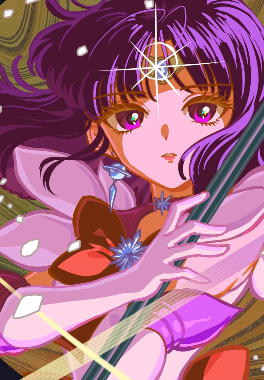 tomoe hotaru and sailor saturn (bishoujo senshi sailor moon) drawn by prettysavage30