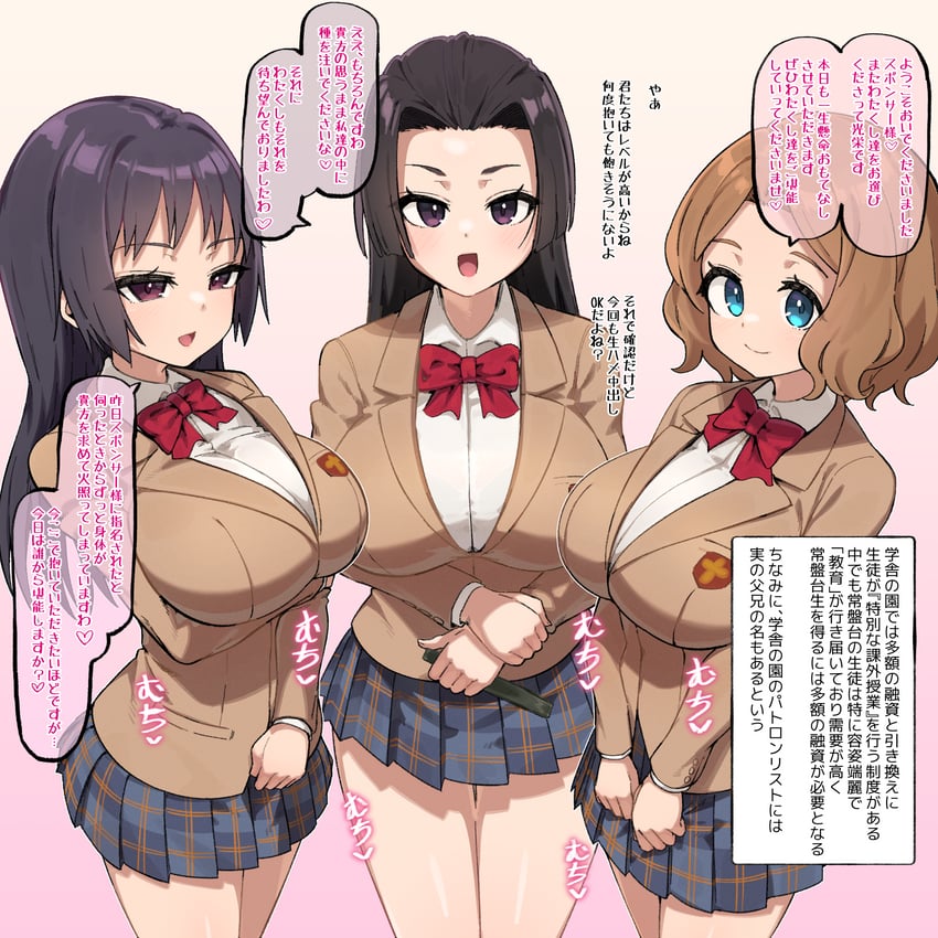 kongou mitsuko, wannai kinuho, and awatsuki maaya (toaru majutsu no index and 1 more) drawn by irokohaku