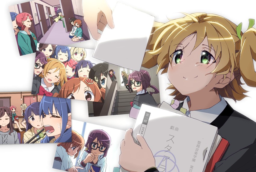 saijou claudine, tendou maya, daiba nana, aijou karen, tsuyuzaki mahiru, and 4 more (shoujo kageki revue starlight) drawn by boro_(tn-boro)