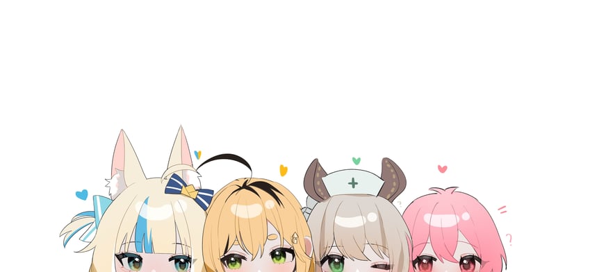 sameko saba, nimi nightmare, dooby, and mumble (indie virtual youtuber) drawn by hana20000920