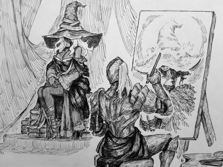 ranni the witch, recluse, and executor (elden ring and 1 more) drawn by chronozbergh