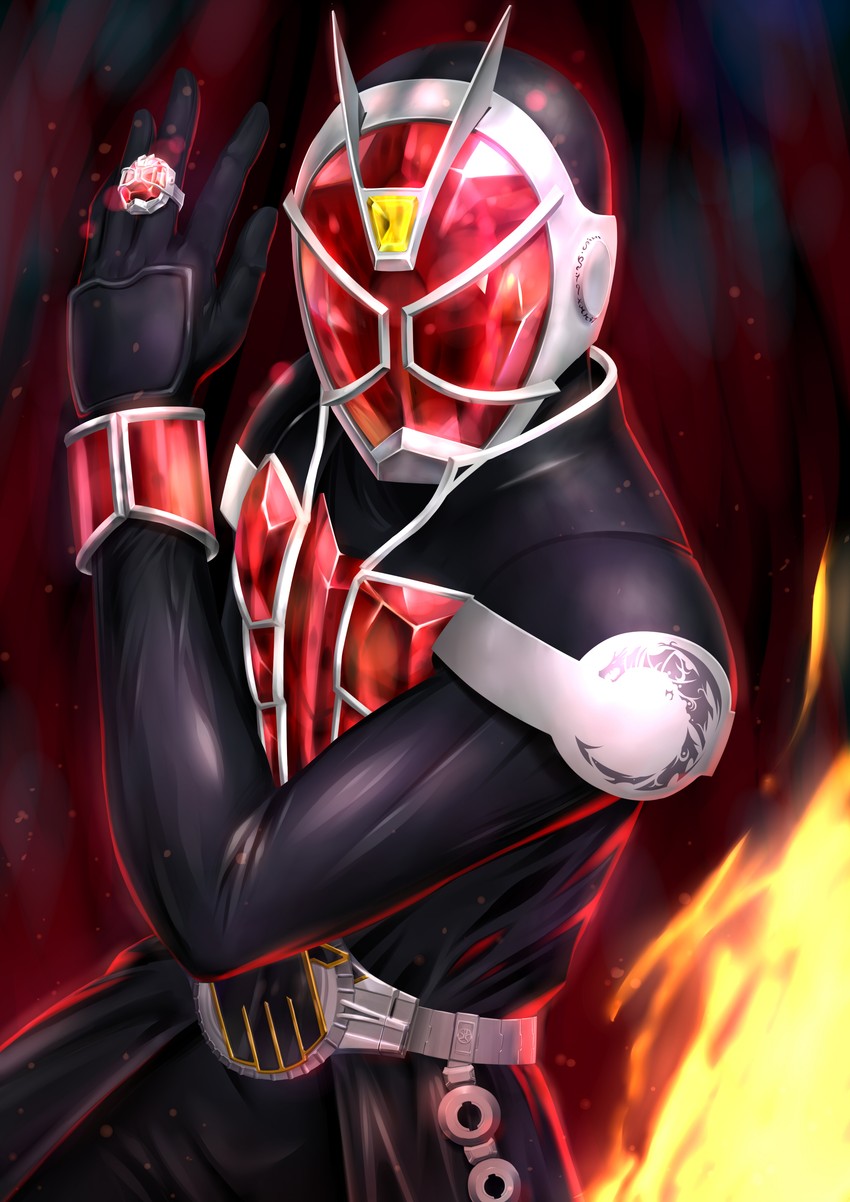 kamen rider wizard (kamen rider and 1 more) drawn by hitotsu0912