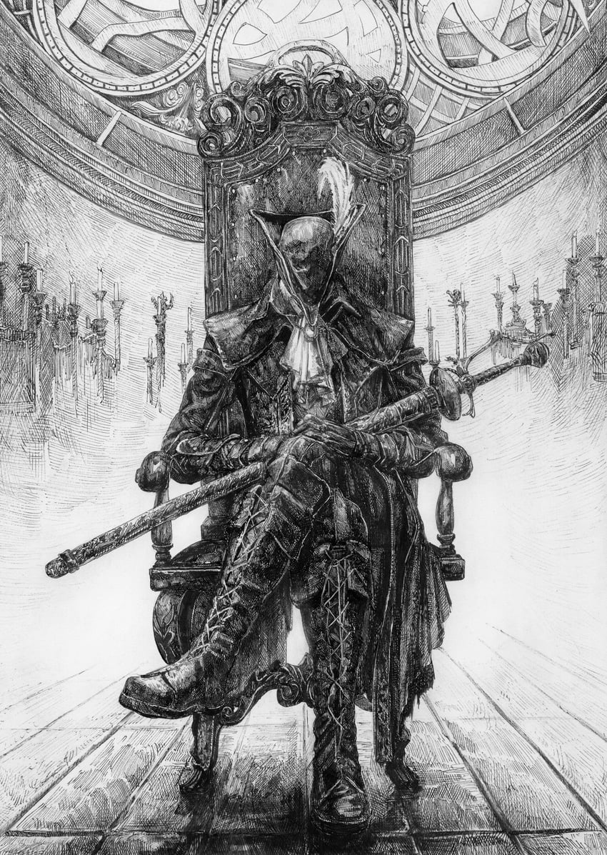 lady maria of the astral clocktower (bloodborne) drawn by fu_xiao_ai
