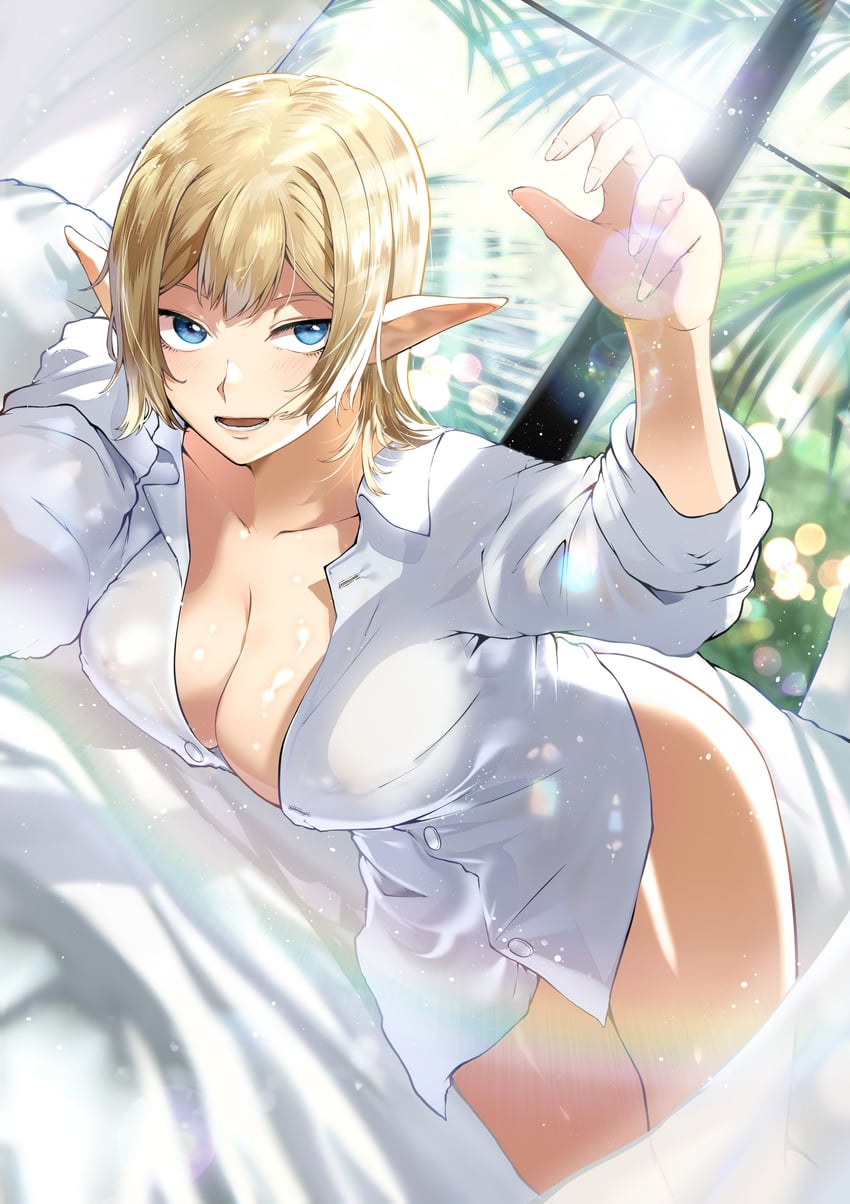 mujintou de elf to kyoudou seikatsu drawn by chiwa_kotarou