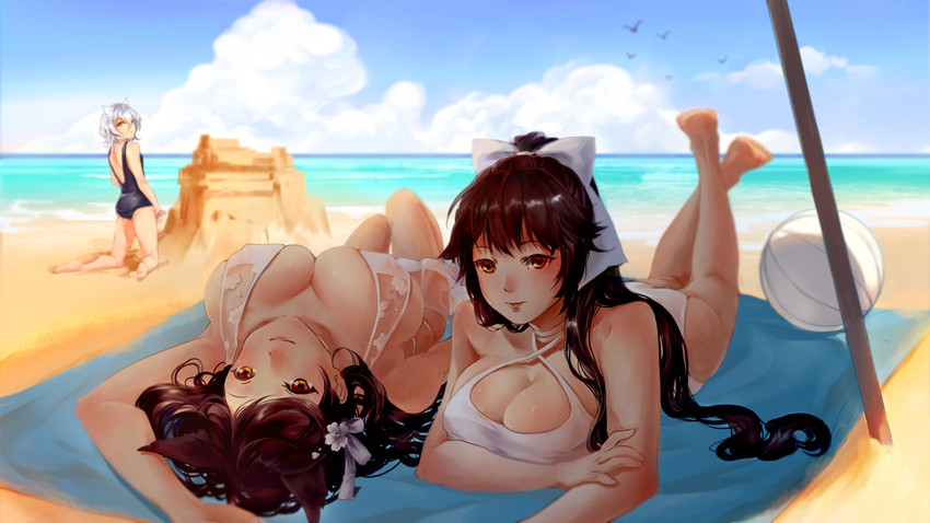 atago, takao, and maya (azur lane) drawn by jenelle_yuan