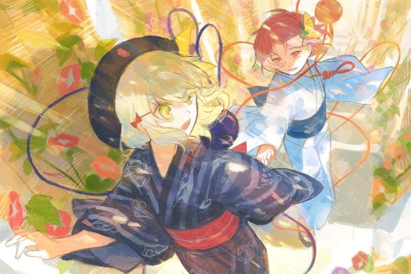 komeiji koishi and komeiji satori (touhou) drawn by ohanami_n