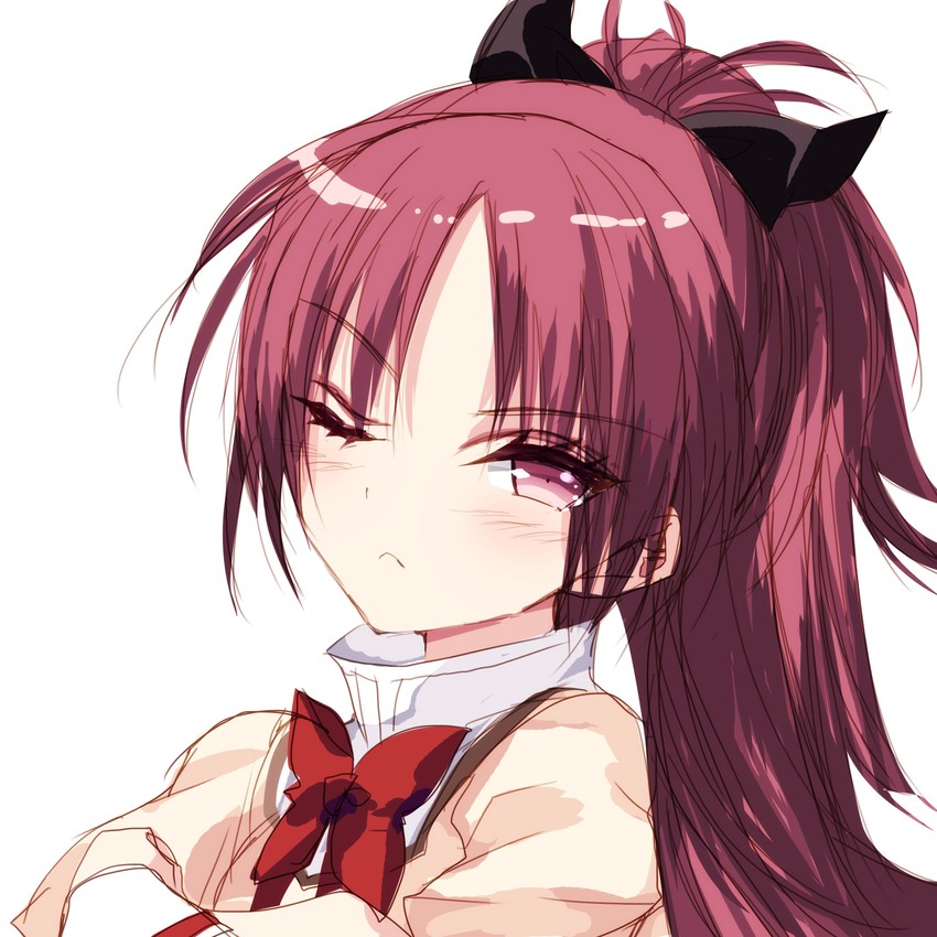 sakura kyoko (mahou shoujo madoka magica) drawn by misteor