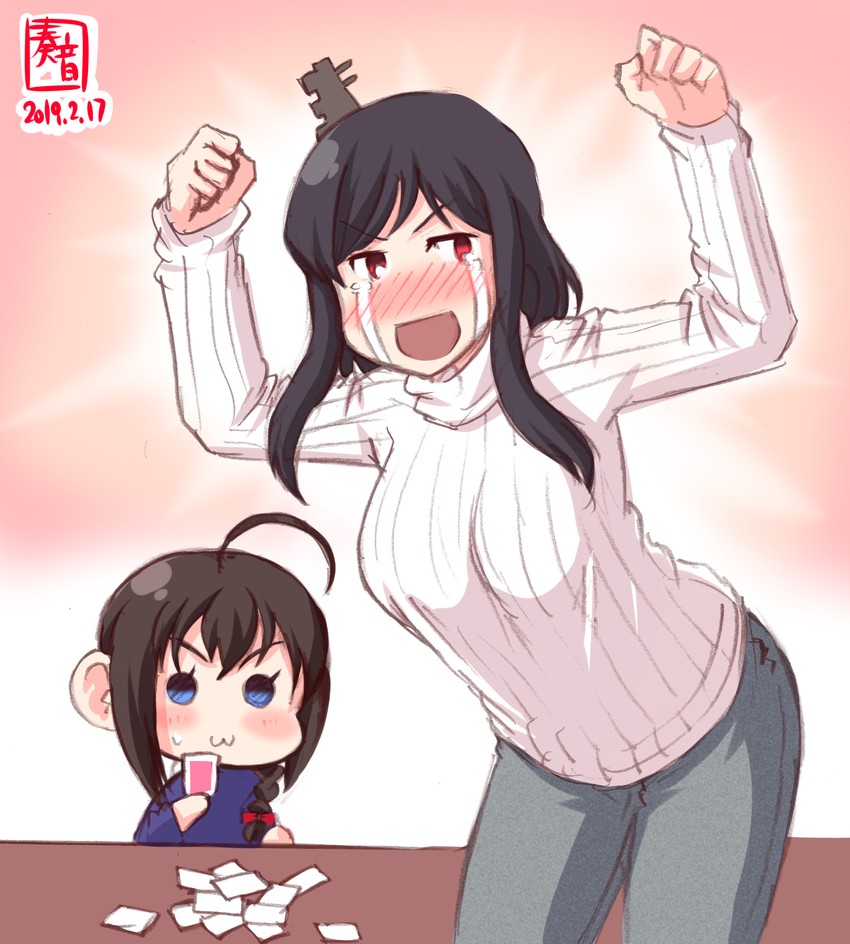 shigure and yamashiro (kantai collection and 1 more) drawn by kanon_(kurogane_knights)