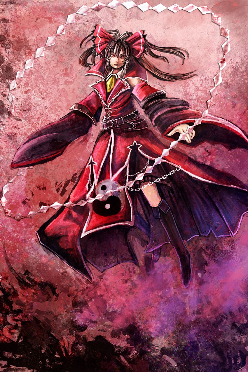 hakurei reimu (touhou and 2 more) drawn by bccp