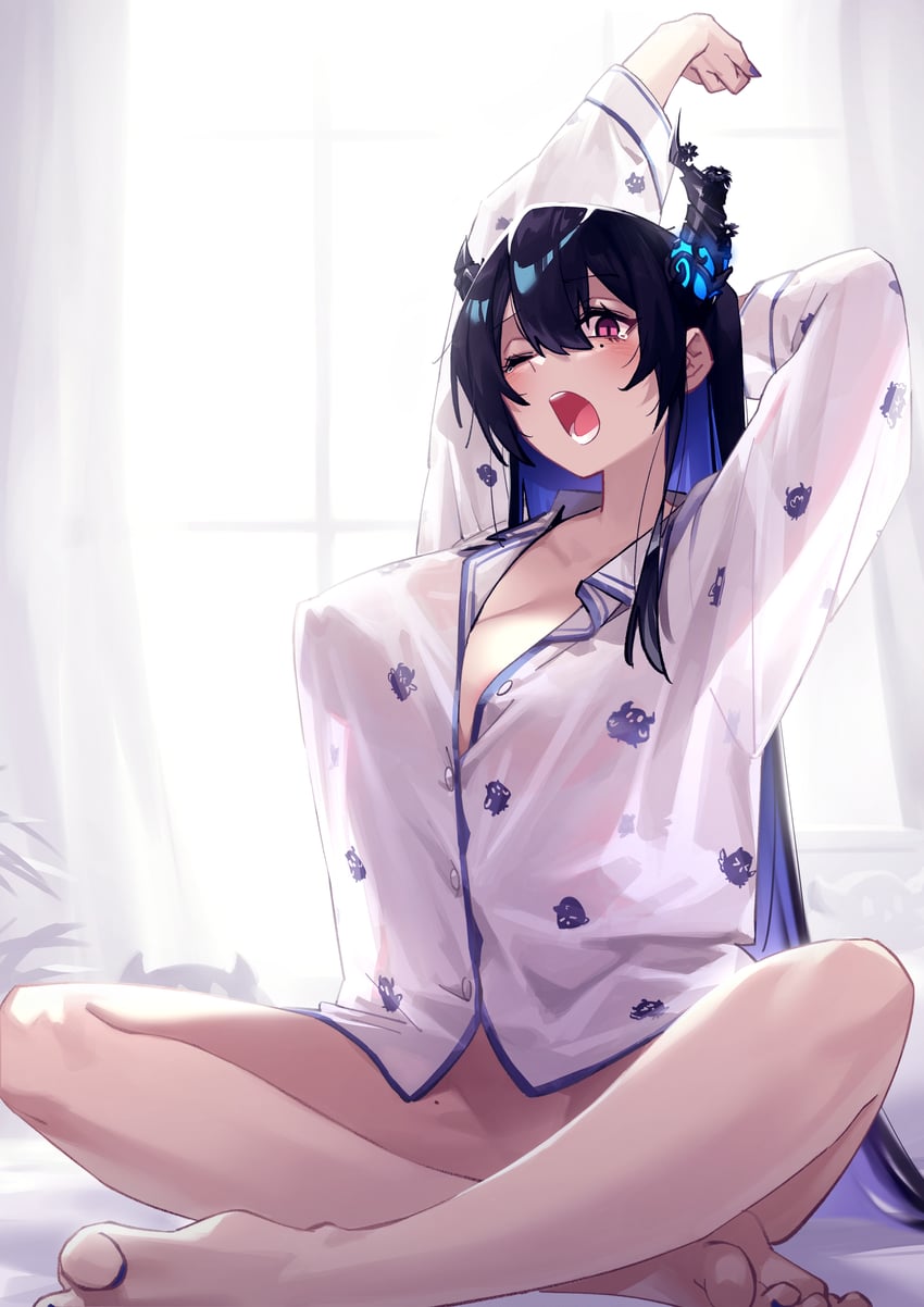 nerissa ravencroft (hololive and 1 more) drawn by adarin