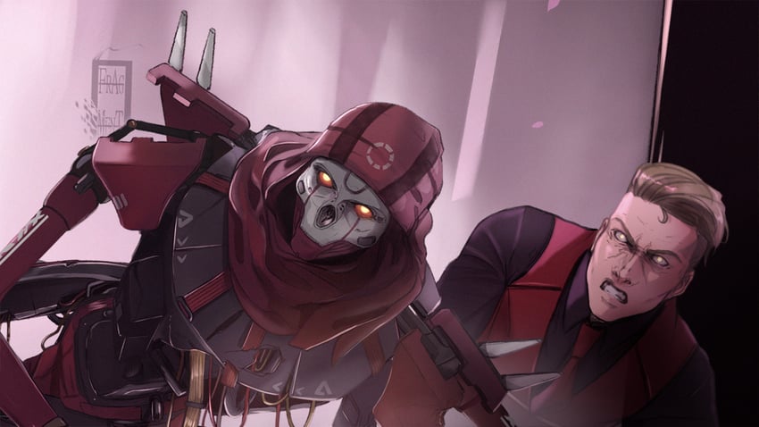 revenant, classic revenant, and kaleb cross (apex legends) drawn by ifragmentix